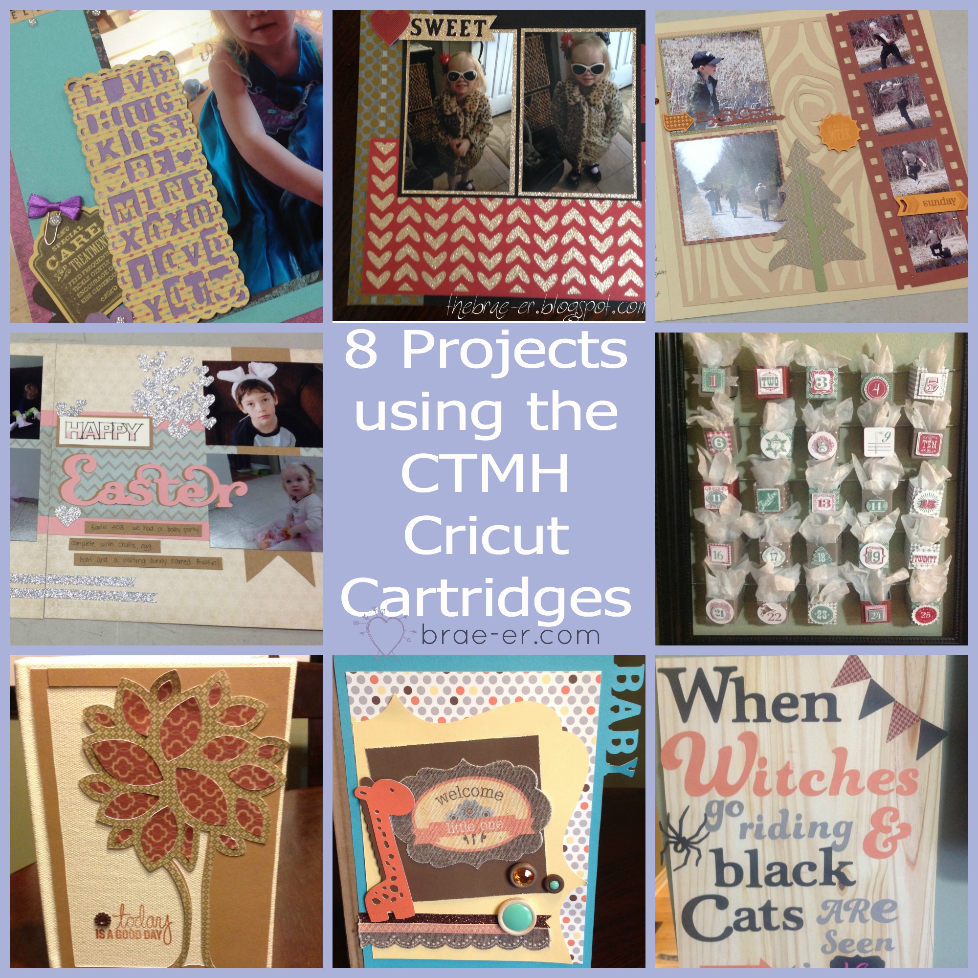8 projects using the CTMH cricut