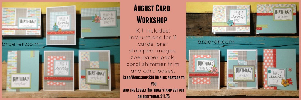 zoe august card workshop