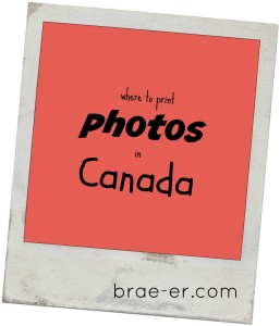 Where to print photos in Canada
