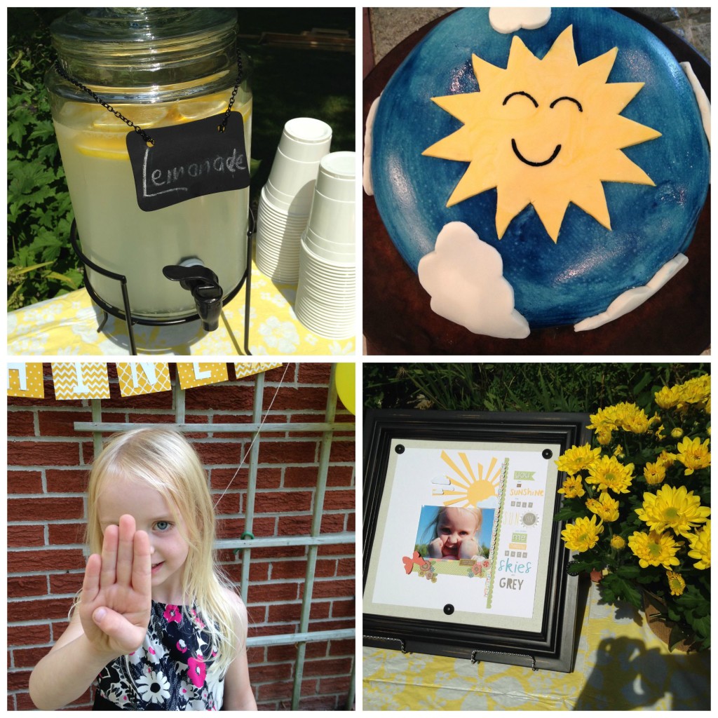 sunshine birthday collage