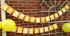 sunshine party banner