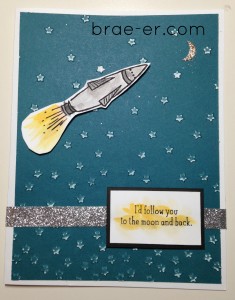 moon and back card