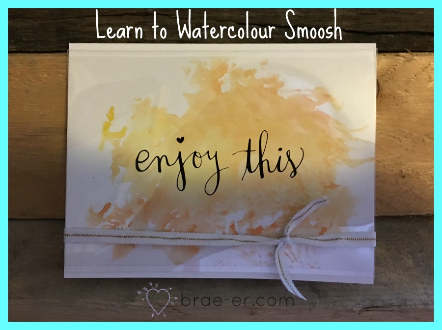 Watercolour smoosh image